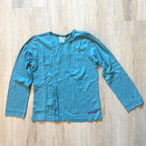 Lot 3 pc Naartjie Blue Polka Dots Top Long Sleeve Shirt Sweatshirt Girls Size 9 - Picture 6 of 11